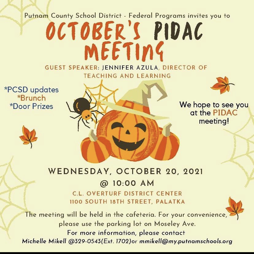 October PIDAC Meeting