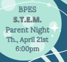 STEM Parent Night Th. 4-21-22 6pm