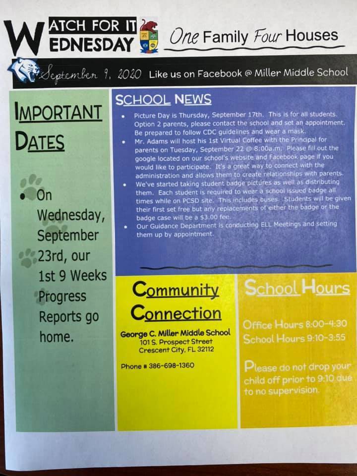 Watch for it Wednesday 9-9-2020