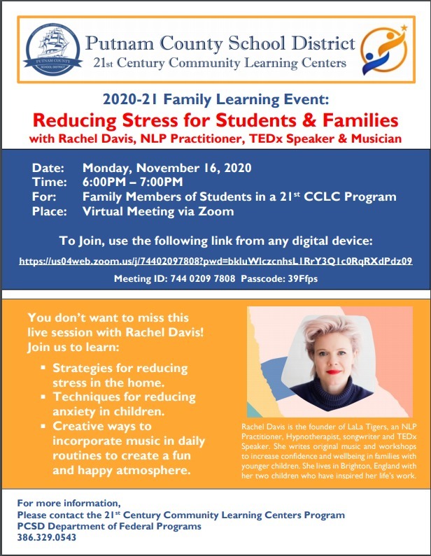 21st Century Parent Event 11-16-20