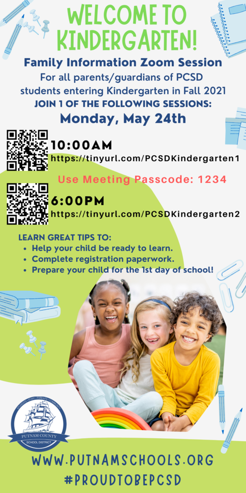 Family Info Sessions for Kindergarten