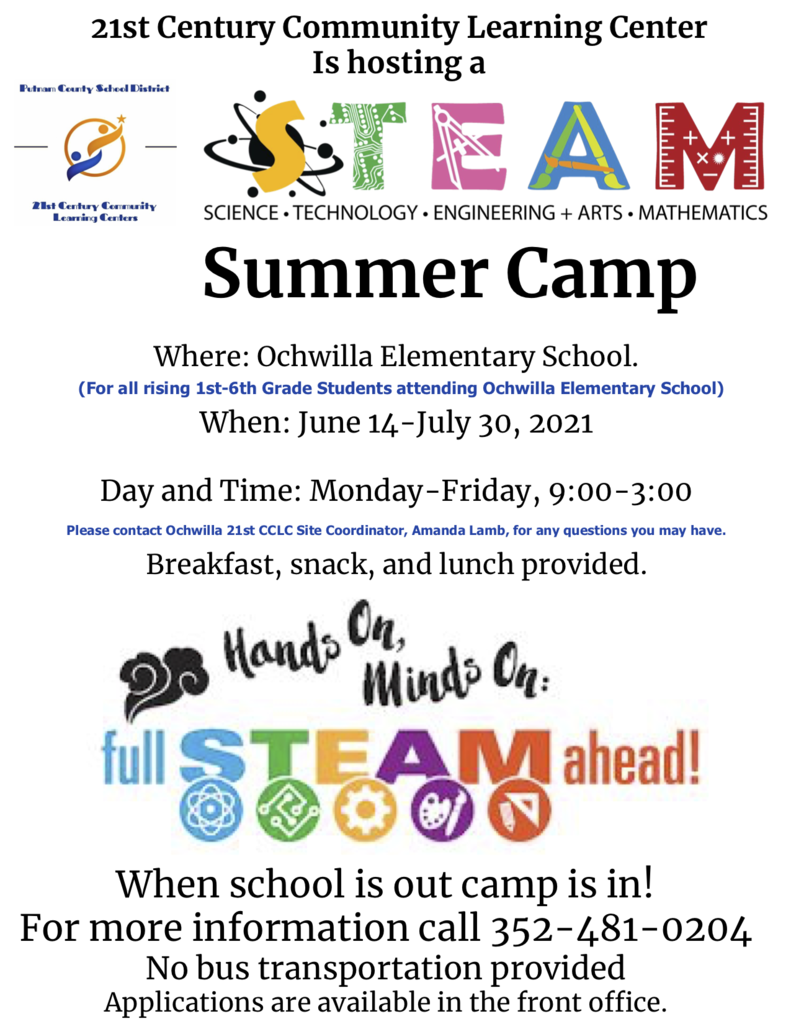 Ochwilla Summer STEM Camp